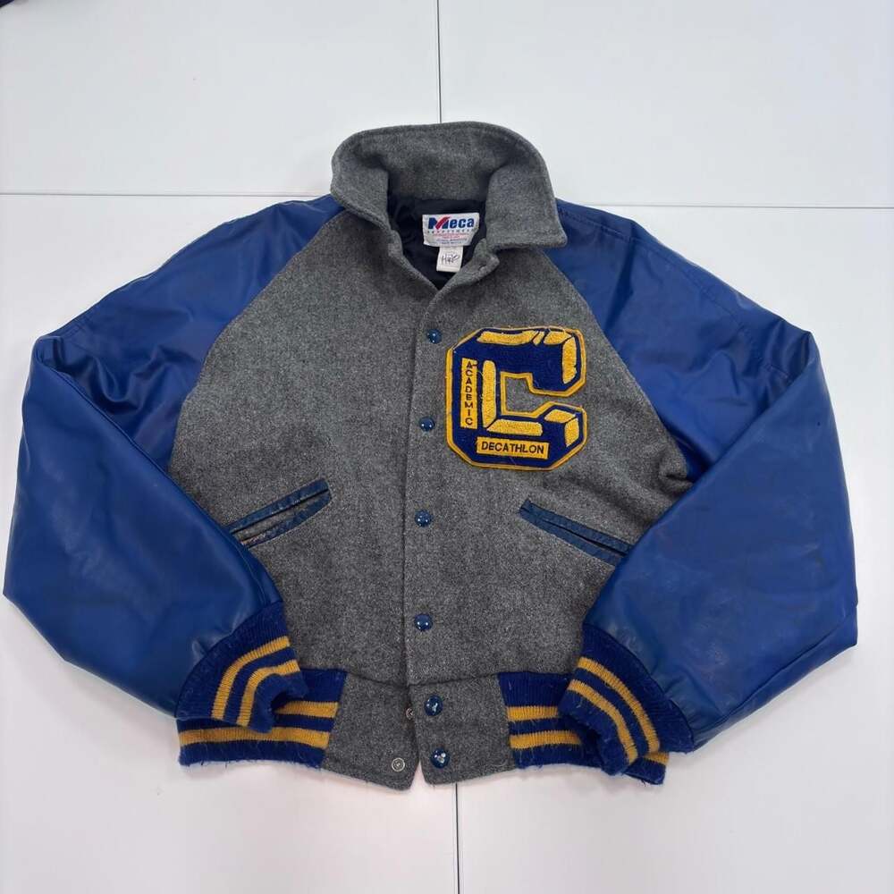 Vintage Meca Sportswear Academic Decathlon Varsity Jacket Small Medium